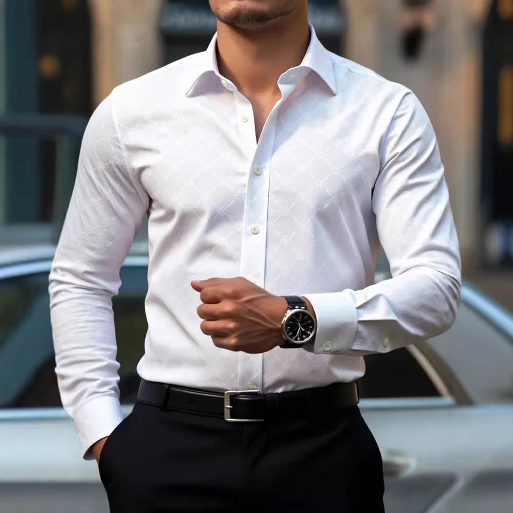 Весна Осень Новая Мужская Одежда С Длинным Рукавом 3D Цифровая Печать Повседневная Рубашка Мужская Воротник Стойка Приталенная Рубашка Топы S