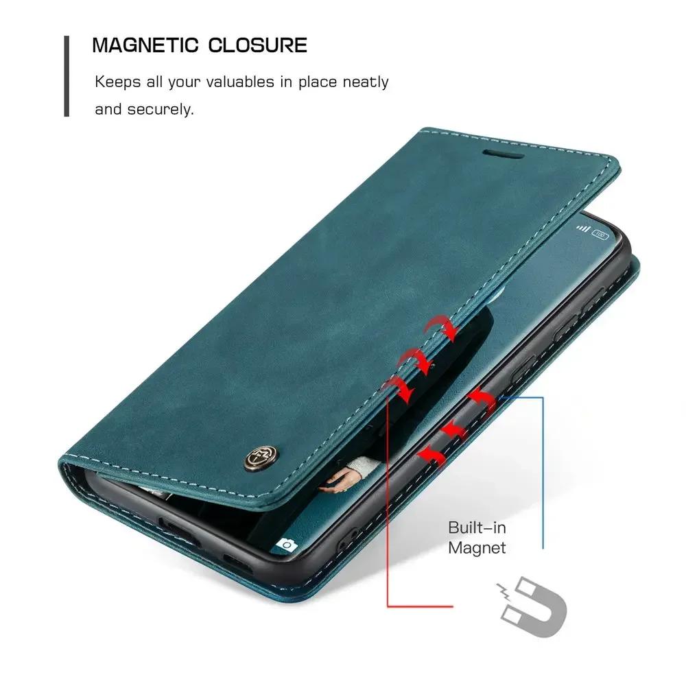 Dla Xiaomi 11T 11 Lite 13T Pro 12T Etui z klapką Redmi Note 13 Pro 4G 5G Skórzane Magnetyczne Etui Książkowe Note 12 Pro Plus 12S T 13 C Funda