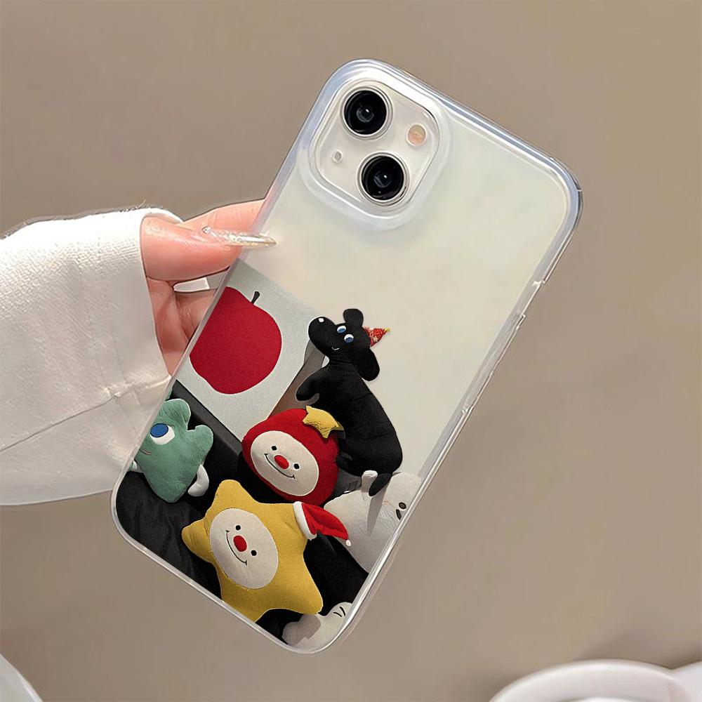 Mobile Phone Cases for iPhone 11 13 15 Pro Max 12 14 Pro Max Case iPhone 16 15 Plus 13 Pro 12 Frosted Texture Painted Cartoon Flowers