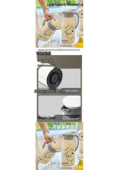 Large Capacity Dormitory Kettle: Glass Liner Thermos for Students