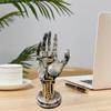Cyberpunk Robotic Hand Halloween Holiday Gaming Desktop Decorations Bracket Ornaments Hand of God Resin Crafts Holiday Gifts
