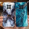 Pro Huawei Nova 8i 4G pouzdro tekutý silikon měkké Funda Capa vodní mramor astronaut maska na telefon Funda pro Huawei Honor 50 Lite Capa