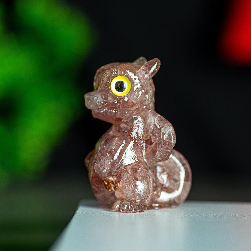 Crystal Energy Dragon Figurine Resin Craft For Office Decor Gift For Friends