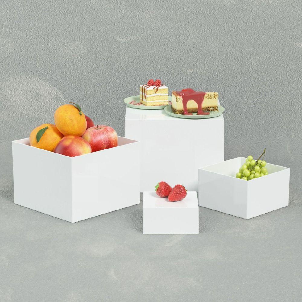 6pcs/set Space Saving Buffet Riser Table Display Stand  For Party Wedding Toy Figure Jewelry Display