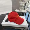 New baseball cap embroidered duck tongue hat for men and women, fashionable and versatile horizontal bar sun hat