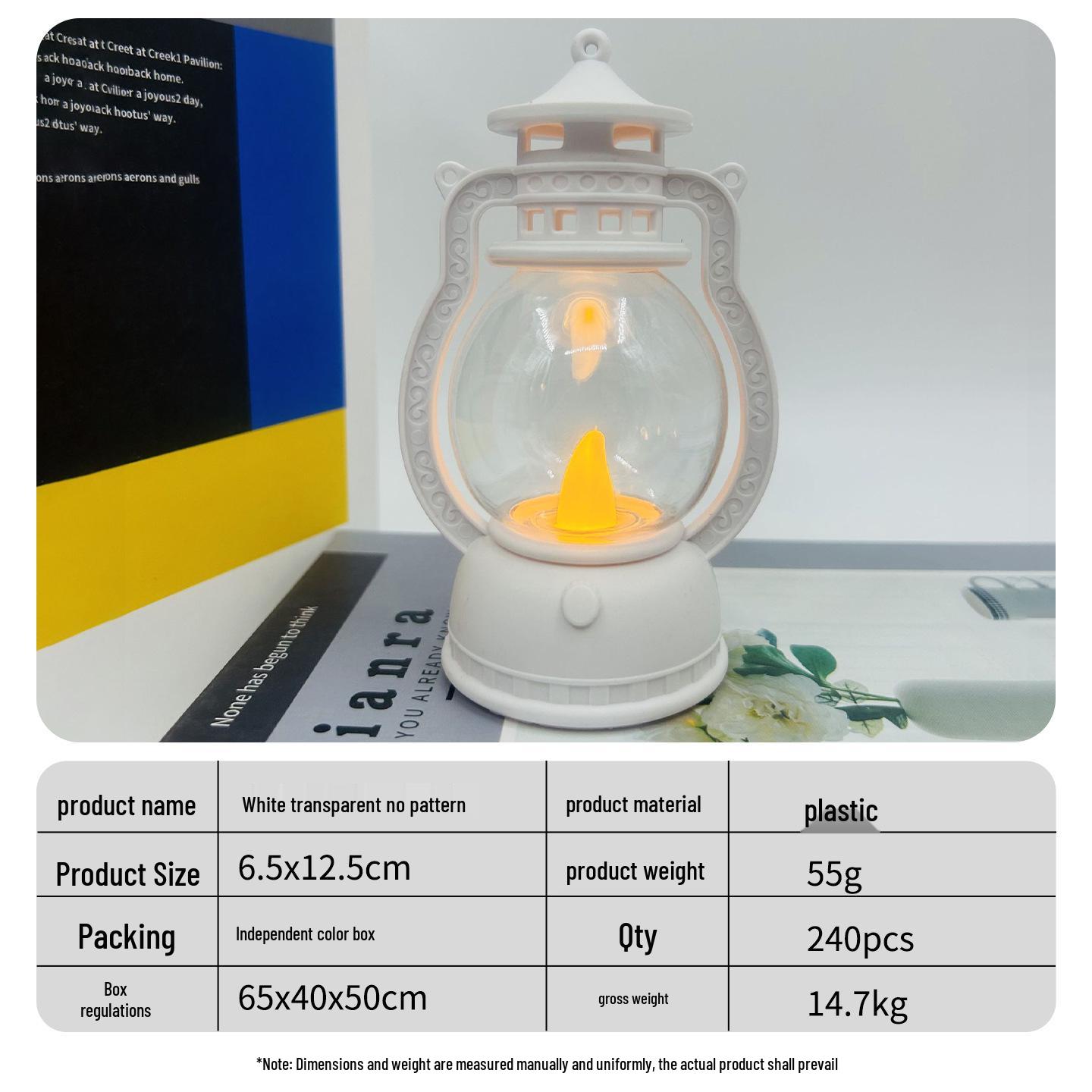 Retro Christmas Lantern: Romantic Decorative Night Light for Bedroom прозрачный