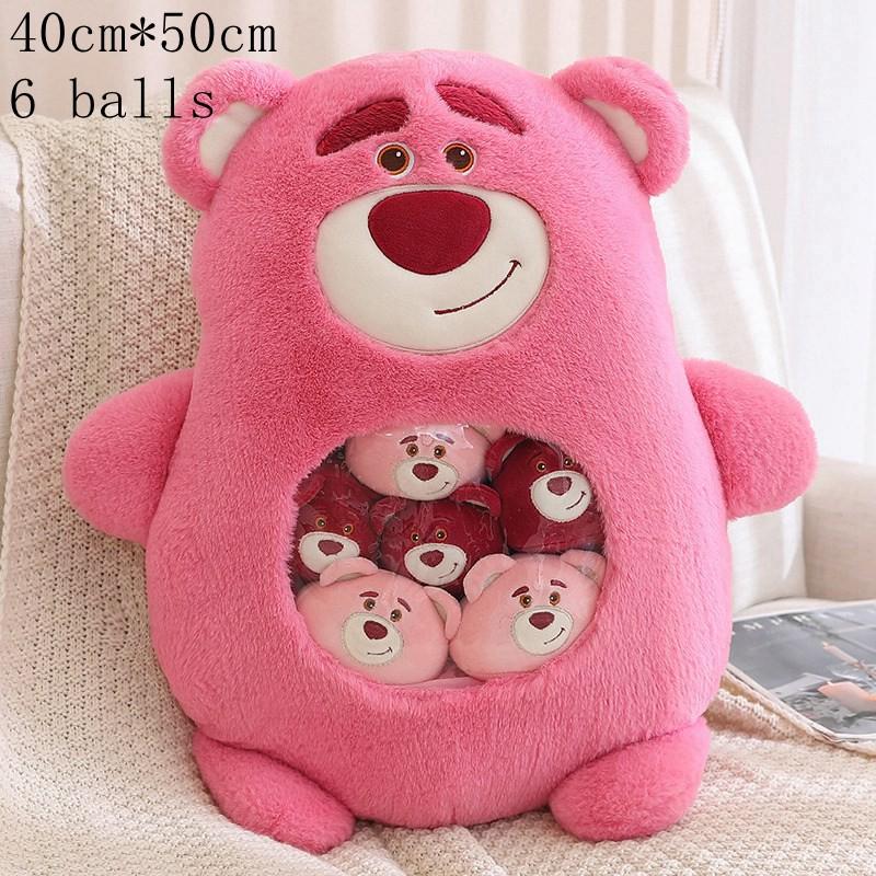 Cute Plush Pudding Bag Candy Bag Mini Balls Panda Koala Capybara Yellow Bear Dolls Animals Plush Pillow Birthday Gift for Girls