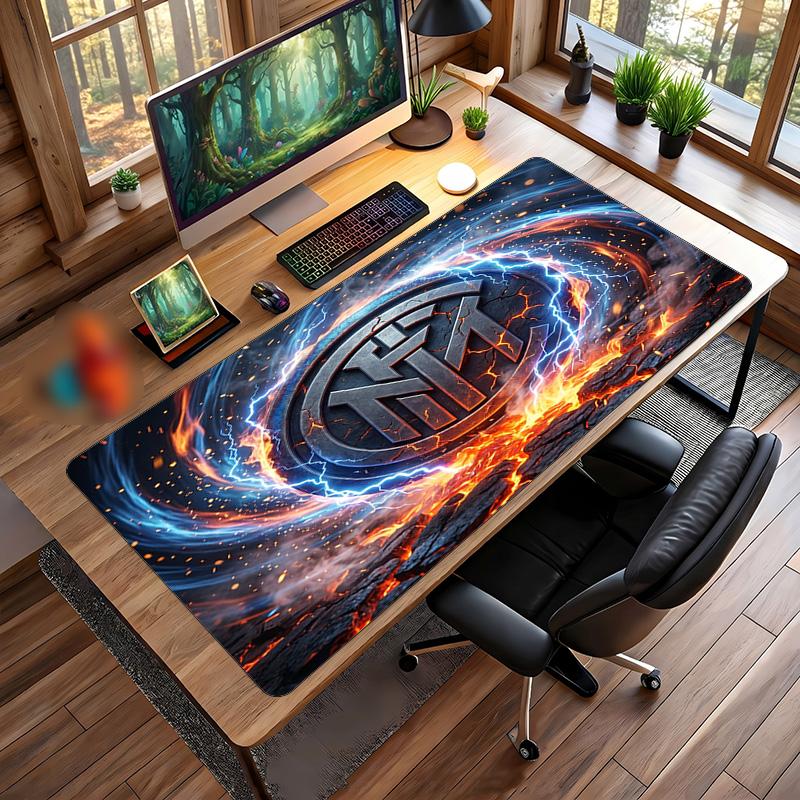 Borussia Dortmund Printed Large Mouse Pad, Non Slip Soft Rubber Gaming Desk Mat for Office Laptop Computer Decor