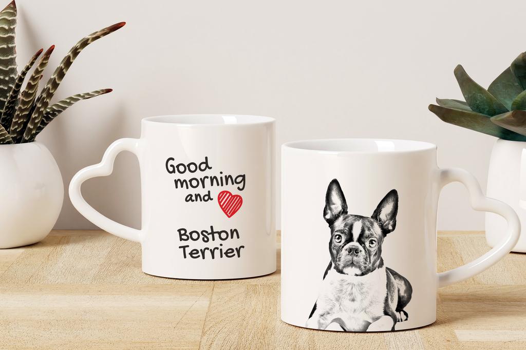 Boston Terrier, American Gentleman - Cup with a Dog, Adorable Cup with a Heart-shaped Handle, Universal Gift from the Art-Dog Brand