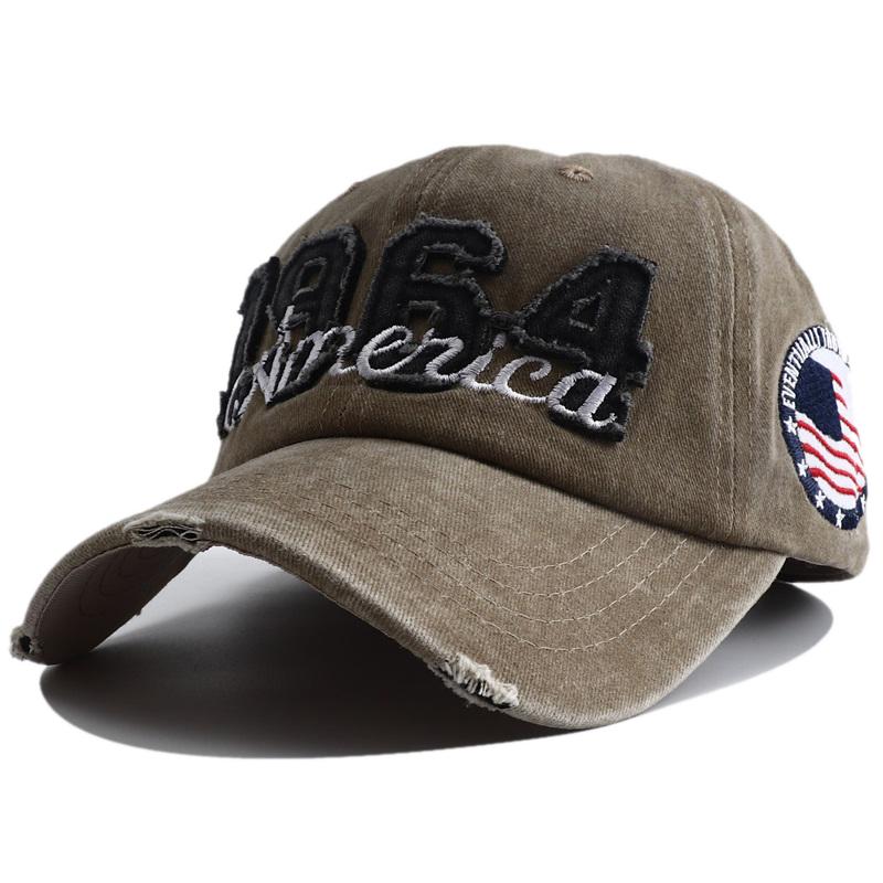 Snapback Adjustable Style Street Urban Hop Hip Stitching Embroidery Embroidered 1964 With Washed Vintage Cap Baseball Cotton School Old Women Men