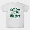 Ασιατικό Μέγεθος Βαμβακερό Unisex T-shirt Εκτύπωση T-shirt Αθλητικό Oakland A'S T-shirt Εκτύπωση Χωρίς Κόψιμο Κανονική Εφαρμογή