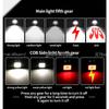 30W LED Flash Light 2000 High Lumens Handheld Flashlight with COB Light Work Light for Home Camping Hiking Emergency