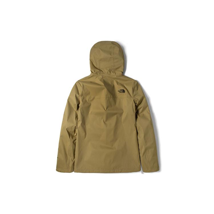 The North Face Windbreaker Jackets Men's Khaki Hooded Moderate NF0A4NED-PLX
