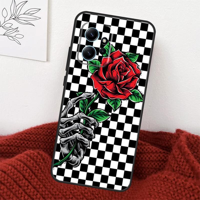 Checkerboard Sunflower Case For Xiaomi Redmi Note 14 10 11 12 13 15 Pro Plus Cover For Redmi 15 15C 13C 12C 10C 14C