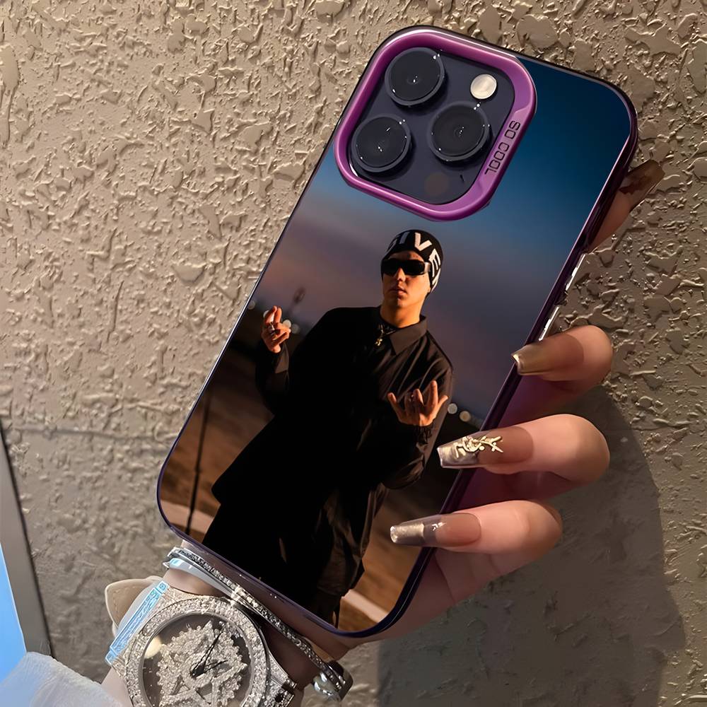 Rapper AMERI D-DUKI For iPhone 17,16,15,14,13,12,11,Mini,Pro,E,SE4,XS,MAX Purple Candy Matte Cover
