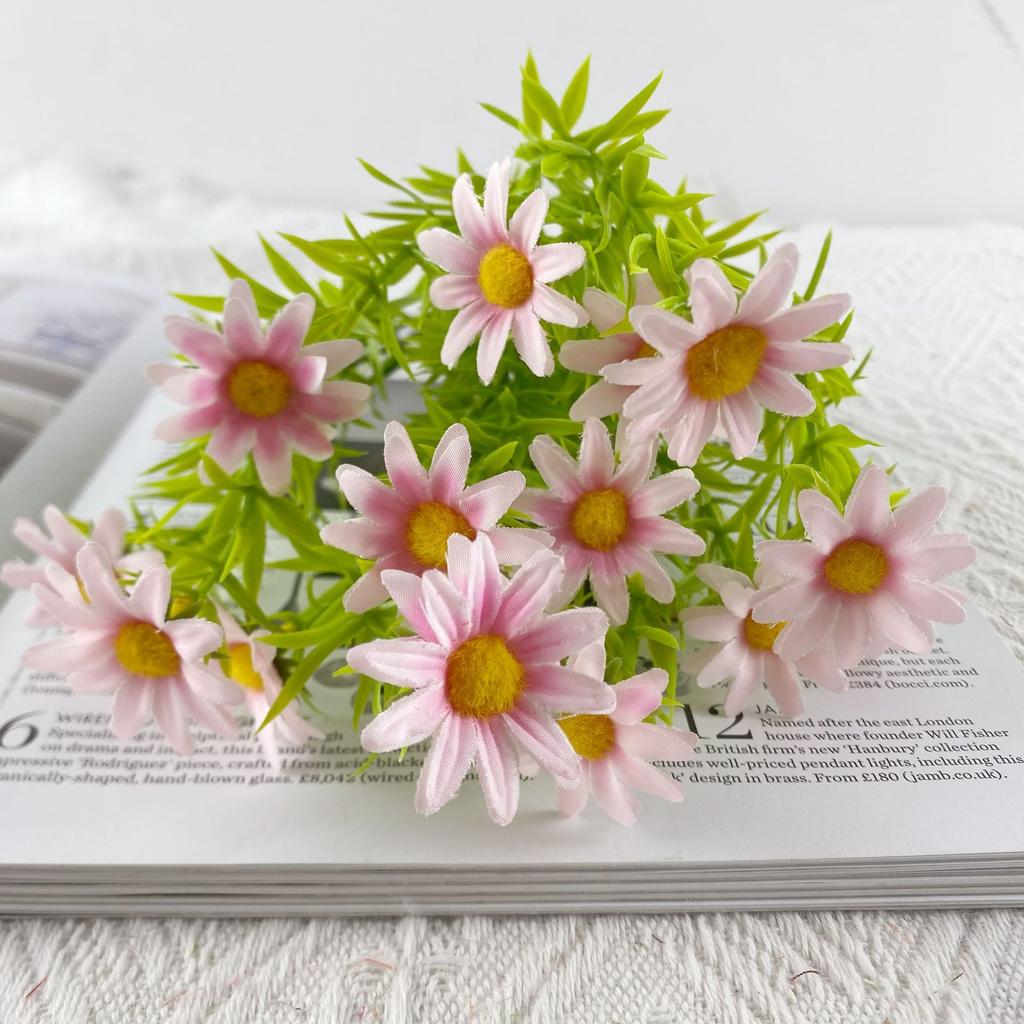 25 Mesh Youle Chrysanthemum Simulation Flower Home Decoration Photography Props Wedding Camping Decoration