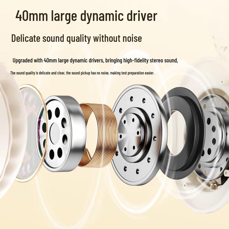 Kewo FM Radio Bluetooth Over-Ear Exam Headphones