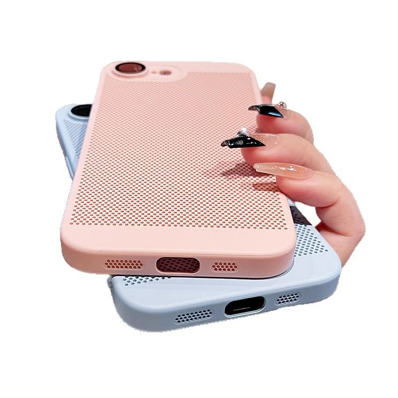 Applicable to Apple 11e mobile phone case, new ultra-thin mesh iPhone11e heat dissipation and breathable lens all-inclusive protective case
