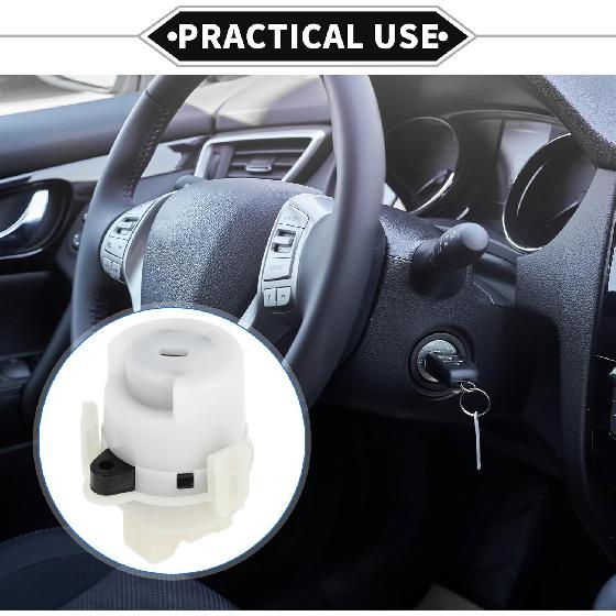 

Ignition Starter Switch Compatible for Hyundai Sonata 2006-2010, Durable Plastic White Ignition Key Switch Starter