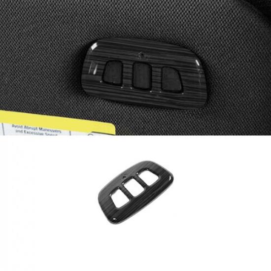 Front Reading Light Switch Cover Trim For Ford Ranger -2024 Black Wood Grain