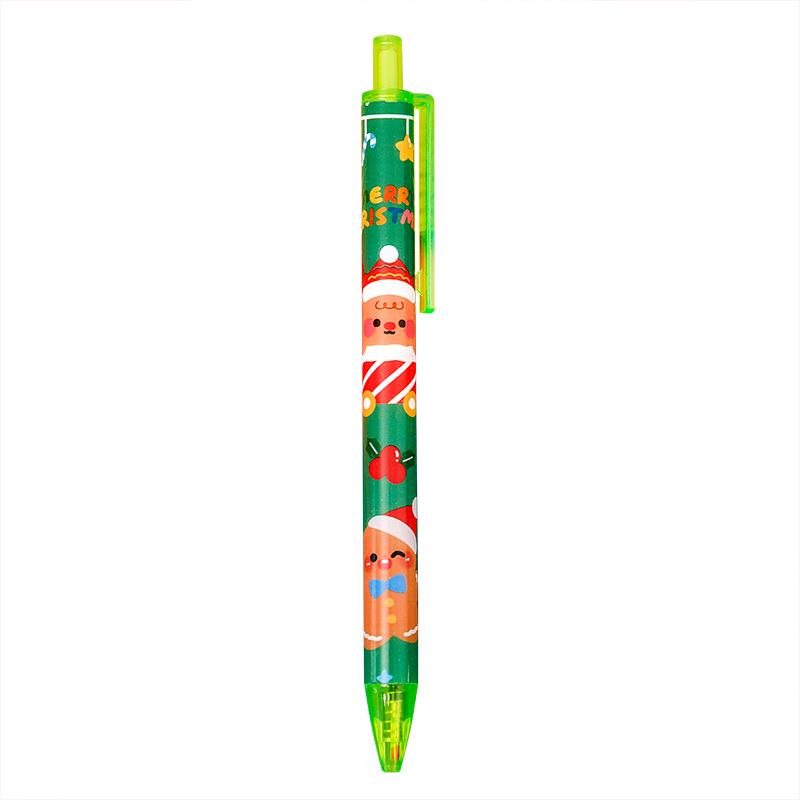 Hangsu Christmas Cartoon Gel Pen - Cute Push-Button Stationery for Exams and Signatures