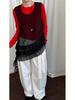 Lu Xi Yamamoto Feng Women's High-Waisted Drape Tie-Up Wide-Leg Pants - Early Spring Casual Style (Size 26)