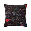 Colorful Math Formulas Square Pillowcase Cushion Cover Pillow Case Throw Pillow Cover for Home Bedroom Car