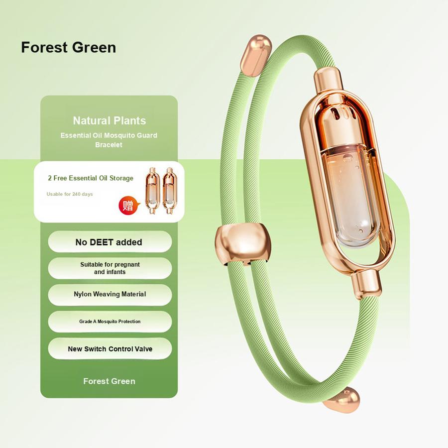 5 pcs Portable Mosquito Repellent Wristband - Insect Repellent Device for Adults, Kids, and Babies - Outdoor Camping Essential