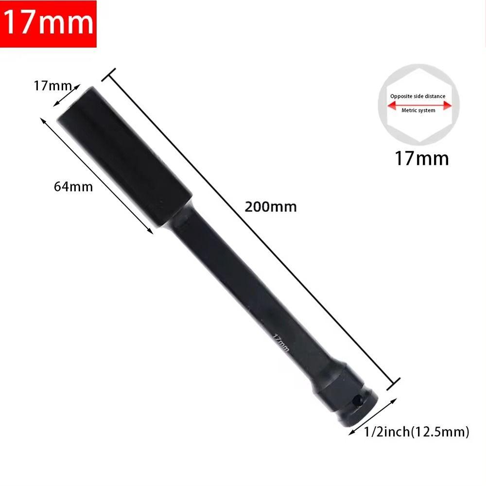 1Pcs Electric Hex Standard Wrench 1/2inch Extended Hex Socket Socket Head Adapter