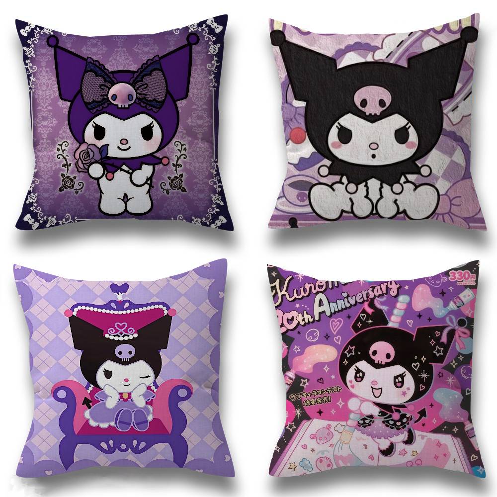 Anime cartoon black cute Stitch Lucky Dragon pillow cover sofa cushion cover home room decoration children gift