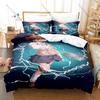 Popular Anime Misaka Mikoto Graphic Bedding Set Duvet Cover With 2 Pillowcases Teen Otaku Room Decor