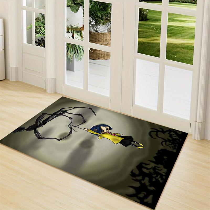 1Pc Coraline'S Whimsical World Carpet Rug Customizable Soft Washable Antislip Home Living Room Sofa Mats Personalized Rug 091778