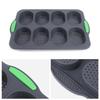 Non-Stick 8-Cavity Silicone Mold for French Mini Baguettes - Easy Demolding, Food-Grade Baking Tool