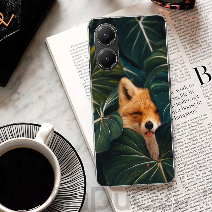 Animal Fox Cover For Xiaomi Poco X7 X6 X5 Pro X3 Nfc F7 Ultra Phone Case F6 F5 X4 F4 Gt F3 M6 M5S M4 M3 Print Shell Poco X7 X6 X