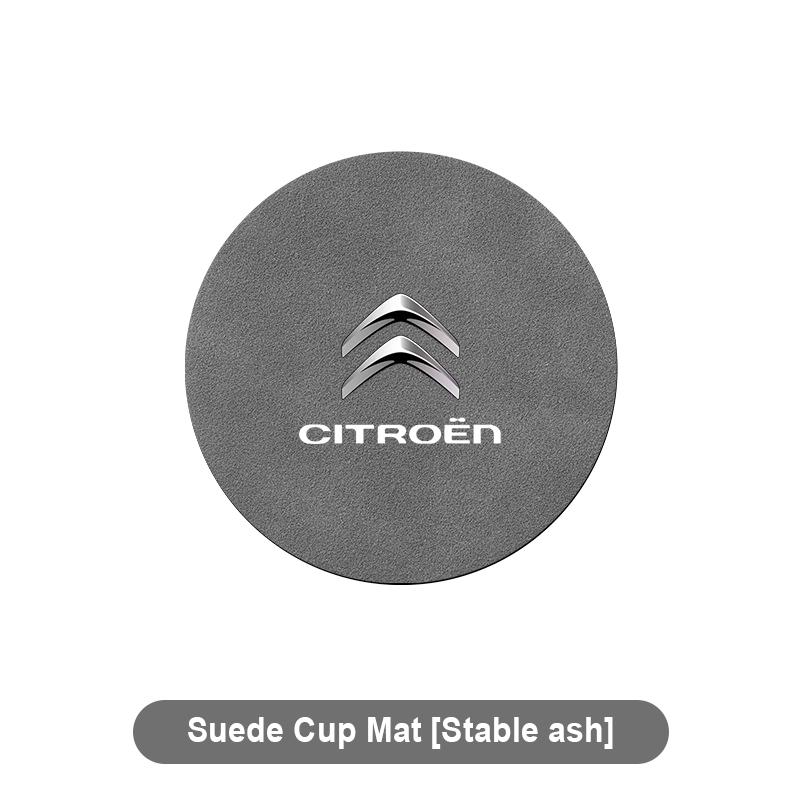 

1/2Pcs Car Cup Coaster Waterproof Non-Slip Sift-Proof Spill Saucer For Citroen C1 C2 C3 C4 C5 X7 Berlingo Xsara C8 C4L DS3 DS4 (GRAY,1pcs) серый