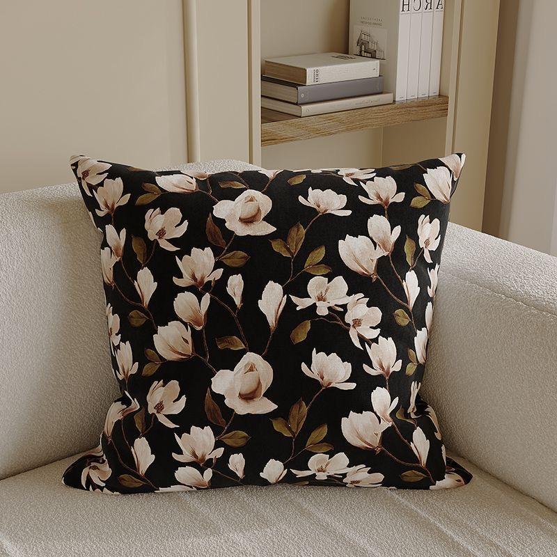 Light Luxury Retro Pillow Cover Sofa Living Room Cushion Cover Pillow Bedside Large Backrest Square Pillowcase
