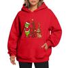 Ladies' Christmas Style Printed Hoodie With Wool And Pockets For Women