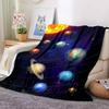 Solar System Flannel Blanket Throw Blanket Soft Warm Sofa Bed Camping Car home Decor Unique Christmas Gift C9302230