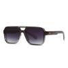 6070 Fashion Square Sunglasses for Men Women, Vintage Chic Pilot Sun Glasses, Retro Stylish Double Bridge Aviator Shades 603397