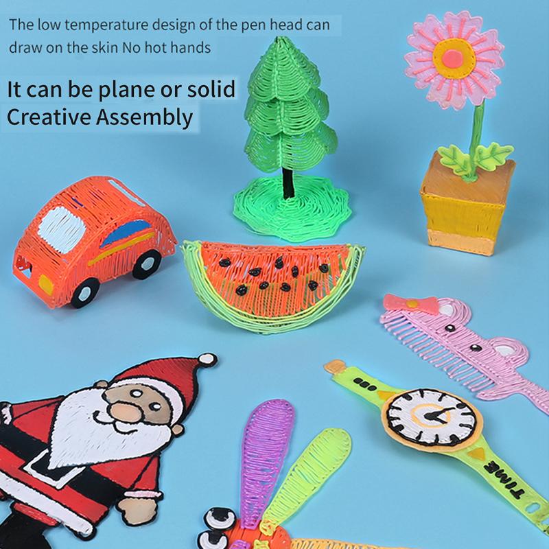 3D Printing Pen Wireless Low Temperature Graffiti Pen Children's Painting Pen DIY Creative Toy 3D Pen