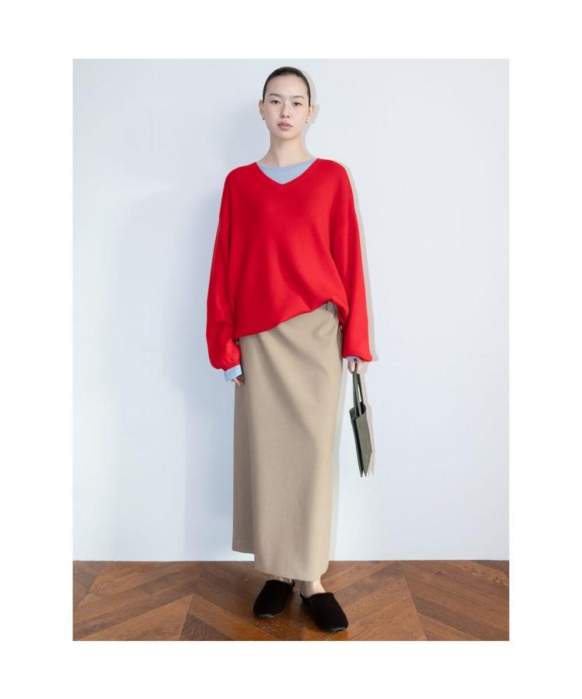 Diaepeocheo Aperture Boxy Knit Top Red (Ta6251A046)