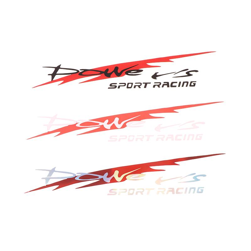30X5.5Cm Naklejka na samochód Racing Development Stylowa naklejka sportowa Power'S Racing Development Odblaskowa wodoodporna naklejka na samochód