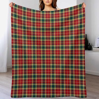 Clan Baxter Tartan Wohndecke Weiche Plüschdecke als Einweihungsgeschenk