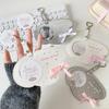 Creativity Wing Pu Leather Badge Card Holder Round Badge Protective Cover Display Pendant Mini Pain Bag Ornament Card Holder