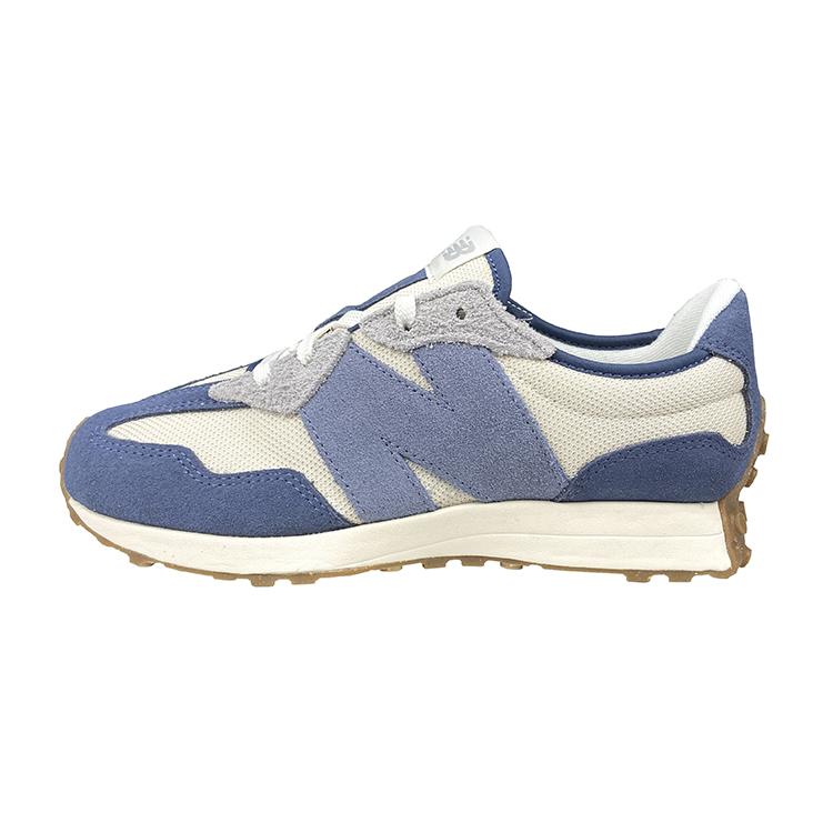 New Balance Kids  327 Cream White Dark Blue GS327RD 35.5