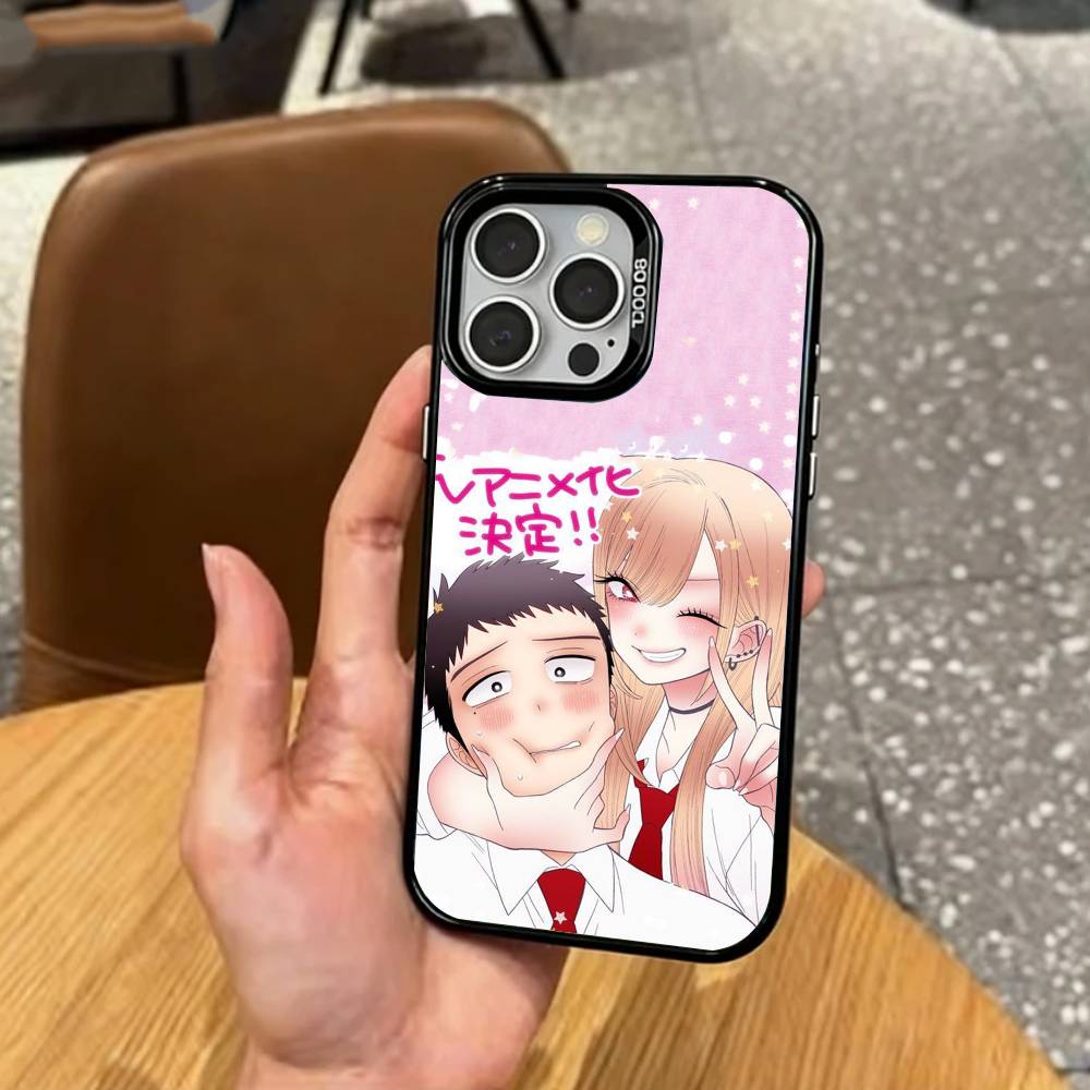 

M-Марин Китагава Чехол для телефона для iPhone17,16,15,14,13,12,11 Plus,Pro Max Цветной Посеребренный Внутренняя крышка iPhone14ProMax