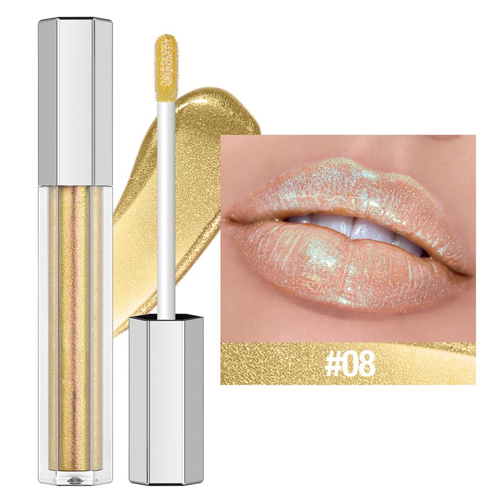 Natural Shine Lip Gloss 1Pc for Women Girls Hydrating Moisturizing with Glittery Pearl Finish Long Lasting Cosmetic Makeup Essential