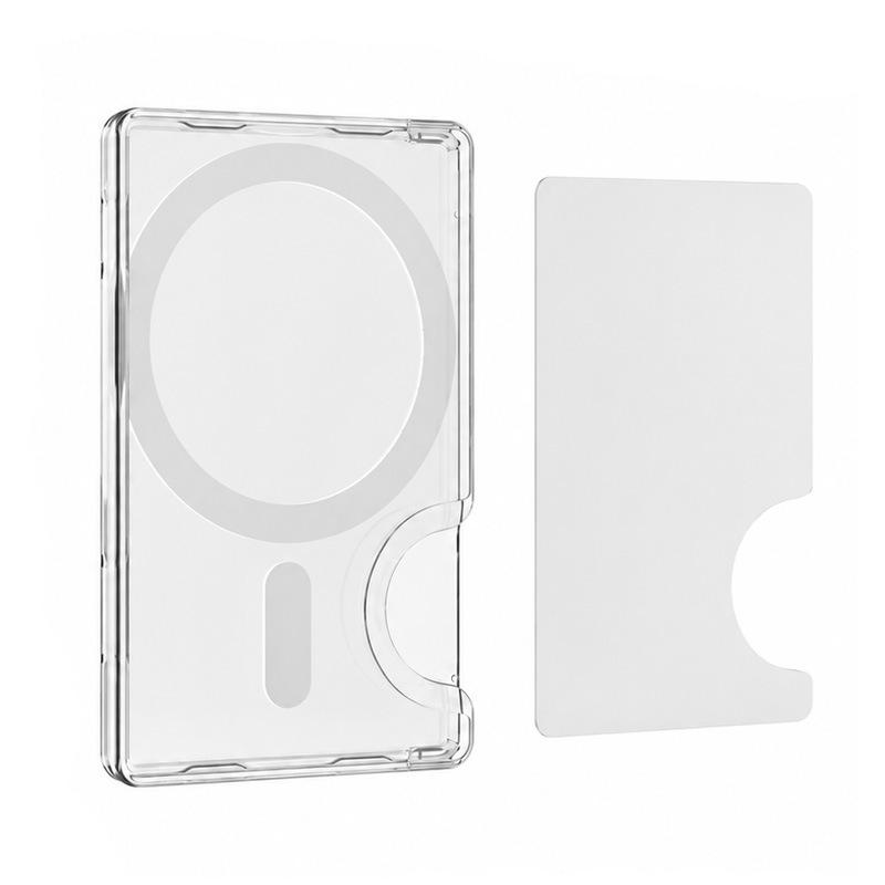 Magsaf Magnetic Card Sleeve, Double Card, Document Storage Card Bag, Side Push, Outer Groove, Glue Material Card Sleeve, Strong Magnetic Back Sticker.