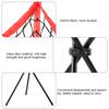 Triangular Net Bag Portable Baseball Softball Batting Practice Tripod Ball Rack Red