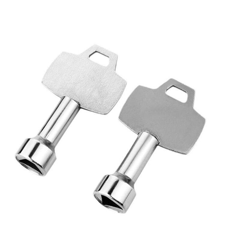 Kleiner Dreiecks-Schraubenschlüssel, Dreieckiger Schloss-Steckschlüssel aus Metall, Universeller Nutschlüssel für Aufzugstür-Dreiecksplattenverschluss